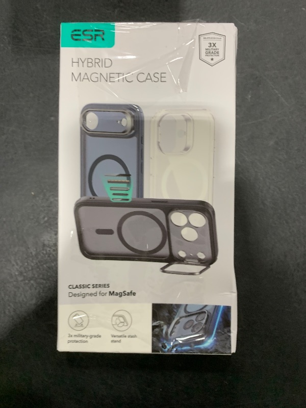 Photo 1 of ESR for iPhone 17 Pro Max Case with Stash Stand, Camera Control Cover Compatible with MagSafe, Military-Grade Drop Protection Phone Case for iPhone 17 Pro Max, Scratch-Resistant Back Cover, Clear