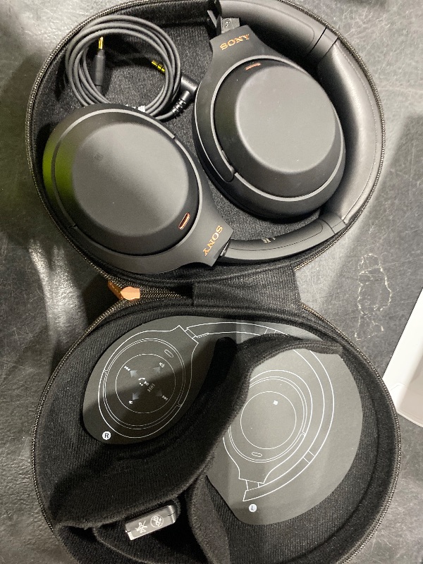 Photo 1 of Sony WH-1000XM4 Wireless Premium Noise Canceling Overhead Headphones with Mic for Phone-Call and Alexa Voice Control, Black WH1000XM4