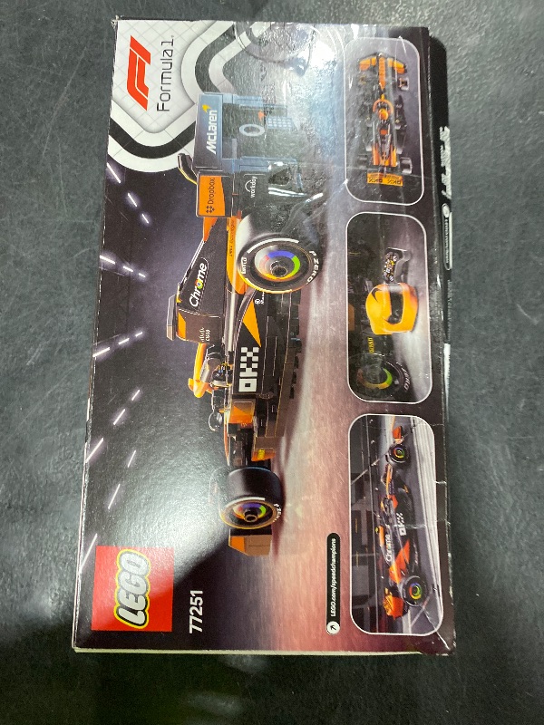 Photo 1 of LEGO Speed Champions McLaren F1 Team MCL38 Race Car Toy - Building Set for Kids, Boys & Girls, Ages 10+ - Toy Car for F1 Fans - Gift Idea for Birthday - 77251