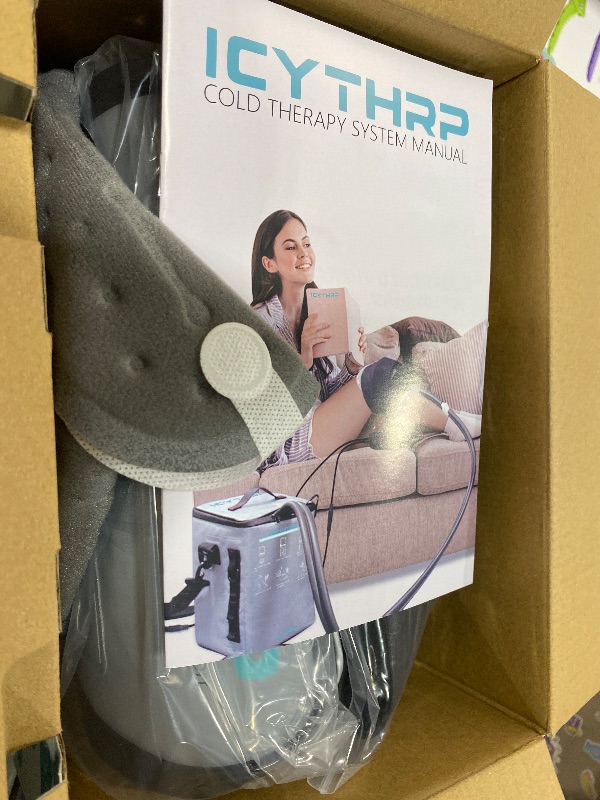 Photo 1 of ICYTHRP Cold Therapy Machine with Programmable Timer, Portable Ice Machine for Knee After Surgery, Knee Replacement Recovery System for Pain Relief w/Compression Pad for Shoulder, Hip and Ankle