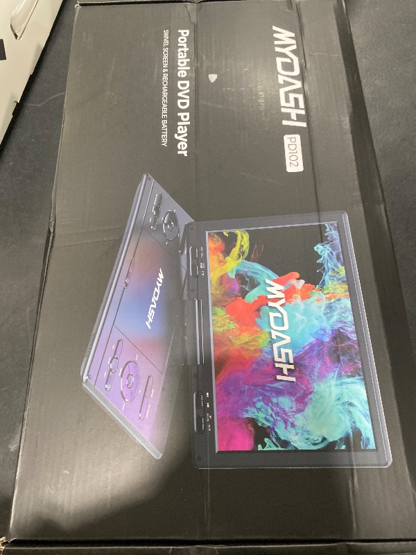Photo 1 of MYDASH?14.9''?Portable? DVD? Player? with? 12.5" Swivel ?Screen?–?Rechargeable? Car? DVD? Player,? Portable &?Travel,? Region?Free ?Personal ?DVD ?Player? Portable,? USB/SD ?Support