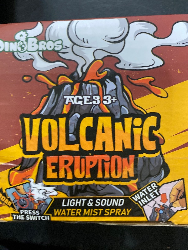 Photo 1 of DINOBROS Volcano Toy for Kids 3-5, Mist-spouting Volcano Model with Dinosaur Sounds, Simulated Volcano Gifts for Boys and Girls
