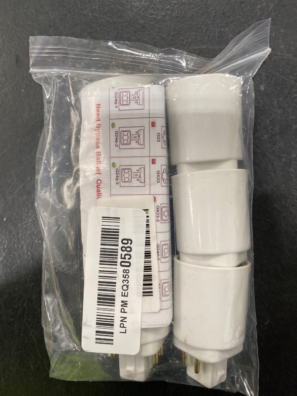 Photo 1 of [Must Bypass Ballast to Avoid Flick Smoke Burn] 6pcs E-Simpo 4Pin Conductive Gx24q to E26/E27 Lamp Base Adapter Short G24q to Medium Edison Light Socket Converter Replace CFL PL GX24Q Holder