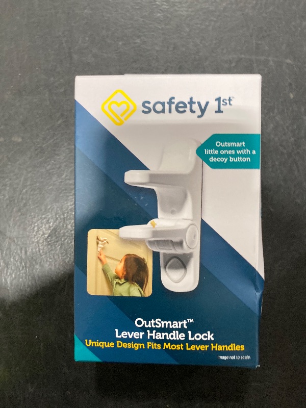 Photo 1 of Safety 1st OutSmart Child Proof Door Lever Lock, White, 1 Count