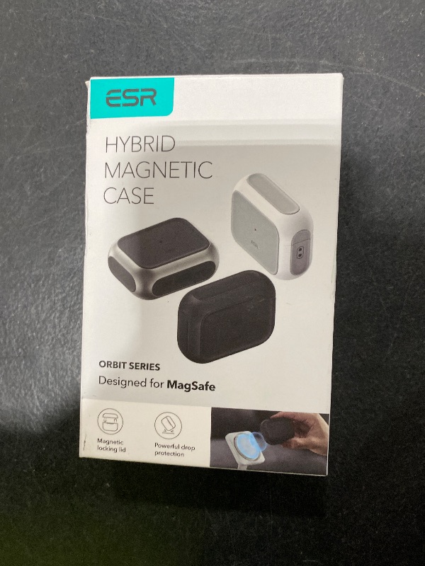 Photo 1 of ESR for AirPods Pro 3 Case, Compatible with AirPods Pro 3rd Generation Case (2025), Compatible with MagSafe, Full Drop Protection Cover with Lanyard, Black