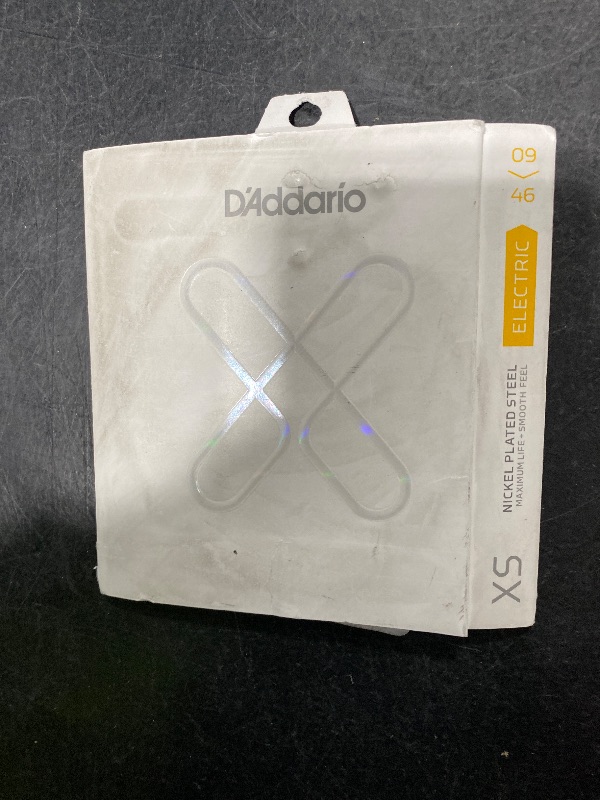 Photo 1 of D'Addario Electric Guitar Strings, XS Nickel Coated, XSE0946 09-46, Super Light Top/Regular Bottom Gauge 09-46, 6-String Set, Pack of 1