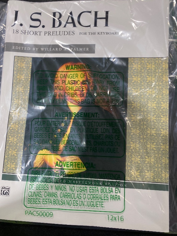 Photo 1 of Bach -- 18 Short Preludes (Alfred Masterwork Edition)