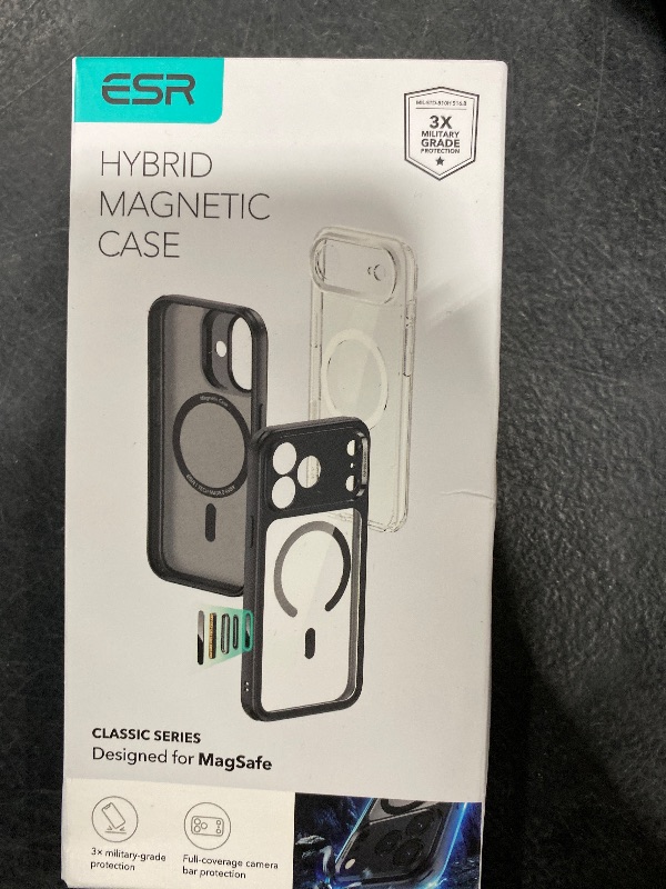 Photo 1 of ESR for iPhone 17 Pro Case, Camera Control, Compatible with MagSafe, Shockproof Military-Grade Protection, Magnetic Phone Case for iPhone 17 Pro, Classic Hybrid Case, Clear
