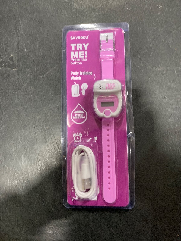 Photo 1 of SKYROKU Potty Training Watch for Toddlers – Music & Light Reminders, Silicone Adjustable Strap, Rechargeable, Countdown Timer, Cute Toilet Shape – Easy Setup & Safe for Kids