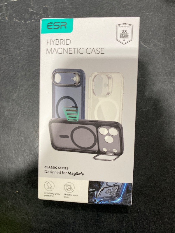 Photo 1 of ESR for iPhone 17 Pro Case with Stash Stand, Camera Control Cover Compatible with MagSafe, Military-Grade Drop Protection Magnetic Phone Case for iPhone 17 Pro, Scratch-Resistant Back Cover, Clear