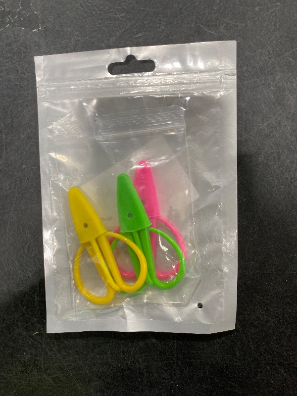 Photo 1 of WLLHYF 3Pcs Mini Scissors Set, Mini Scissors Thread Tiny Scissors Colorful Travel Scissors with Protective Cover Embroidery Craft Scissors for Sewing, Crafts, and Yarn 2.48 × 1.69 inches