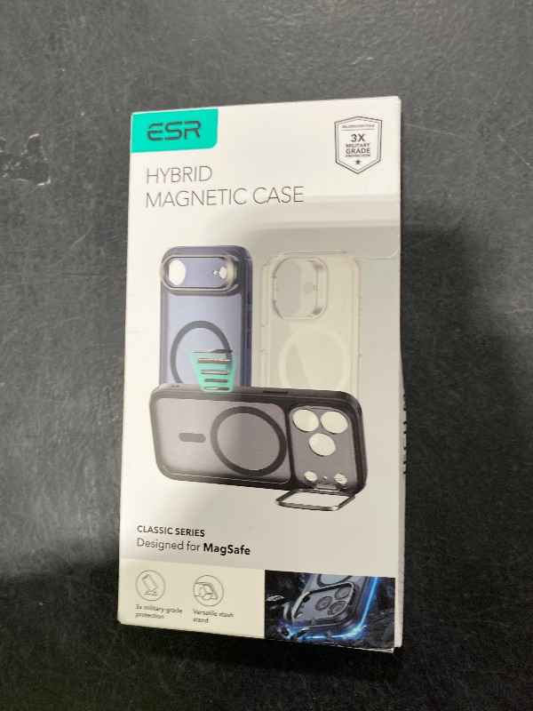 Photo 1 of ESR for iPhone 17 Case with Stash Stand, Camera Control Cover Compatible with MagSafe, Military-Grade Drop Protection Magnetic Phone Case for iPhone 17, Scratch-Resistant Back Cover,Clear