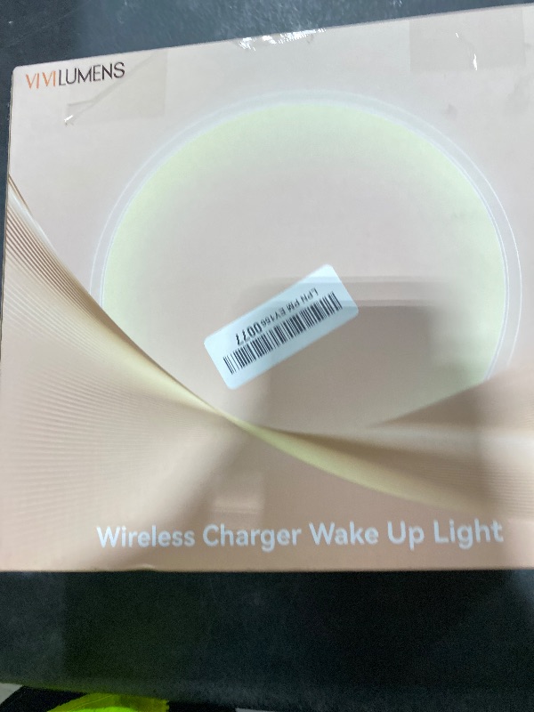 Photo 1 of Vivilumens Sunrise Alarm Clocks Wireless Charger, 10 White Noise Sound Machine Alarm Clock with 30/60/90 Mins Timer, 3 Levels Touch Night Light, Dual Clocks for Heavy Sleepers, Ideal Gifts for Her