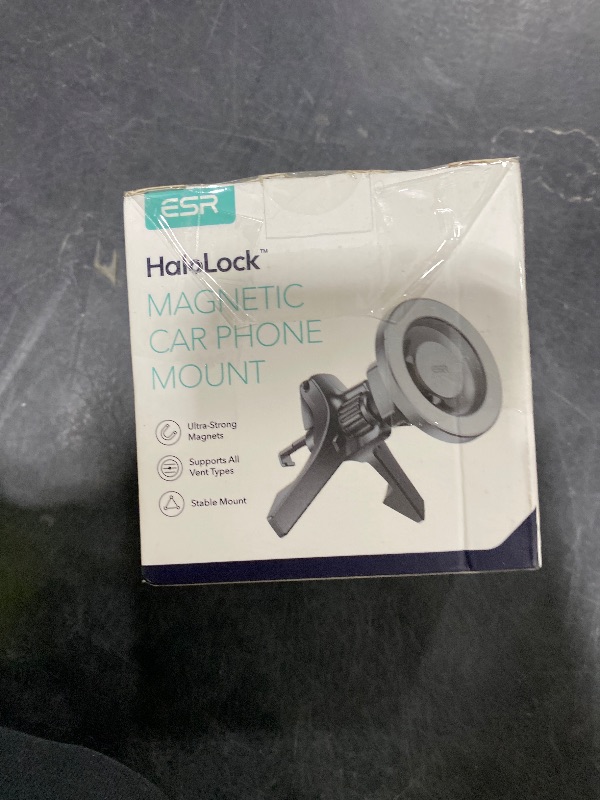 Photo 1 of ESR for MagSafe Car Mount, Magnetic Phone Holder for Car Air Vent, Car Phone Holder Mount for iPhone 17/16/16e/15/14/13/12/Samsung, All Smartphones(2 Metal Rings Included),Charging Not Supported