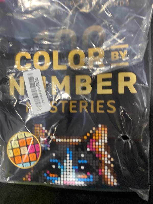 Photo 1 of 100 Color by Number Mysteries: A Coloring Book for Adults Relaxation and Wonder – Squares, Diamonds, Dots (Pixelcolorist Quest)