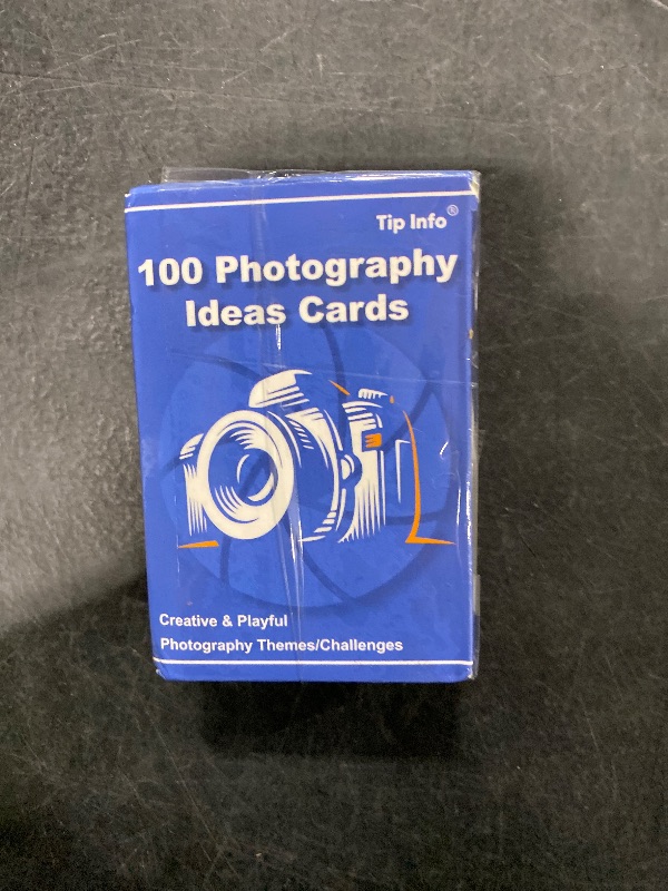 Photo 1 of 100 Photography Idea Cards - Photography Props for Photoshoot Camera Accessories, Photographer Gifts for Men Women Unique for Camera Lovers, 100 Inspiring Themes & Challenges