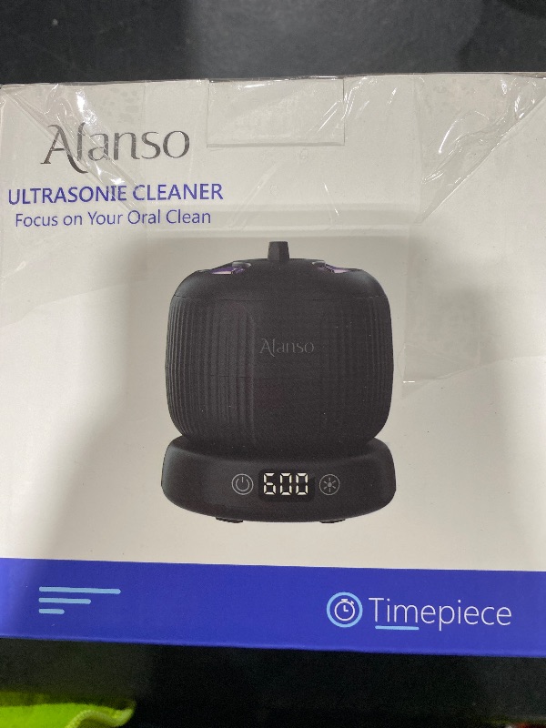 Photo 1 of Ultrasonic Retainer Cleaner, 50kHz Retainer Cleaner Machine for Dentures, Aligners, Mouth Guards, Braces, Jewelry, 4 Modes Digital Ultrasonic Cleaners with Removable Base and Top Cover