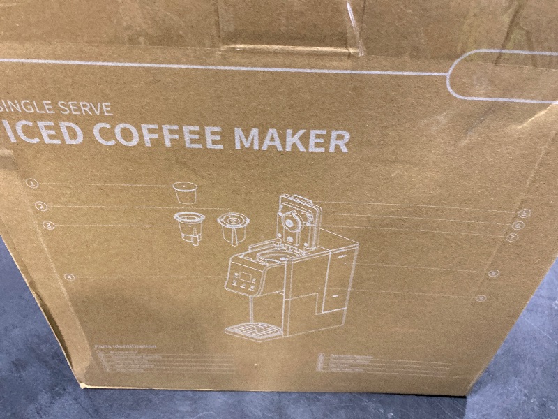 Photo 1 of TWOMEOW Coffee Maker Hot & Iced With Bold Setting,Single Serve Coffee Maker For K Cup And Grounds?52 Oz Removable Water Tank,6-14 Oz Brew Sizes,One Cup Kcup Coffee Machine With Reusable Filter, White