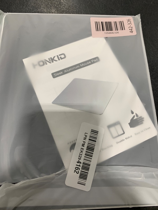 Photo 1 of HONKID Hard Metal Mouse Pad for Desk, Aluminum Solid Mouse Pad for Magic Mouse and Pro/Air with Stable Rubber Base, Firm Mousepad for Travel and Home Office (Black)