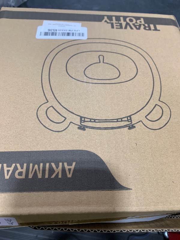 Photo 1 of AKIMRABY Travel Potty Seat for Toddler?Foldable Car Potty for Toddler, Portable Toilet Seat for Kids with Potty Liners, Absorbent Pads, Portable Potty Seat for Toddler Travel, Camping And Outdoor Use