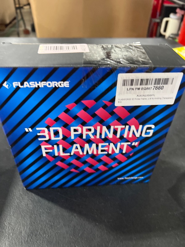 Photo 1 of FLASHFORGE 3D Printer Filament, PLA PRO Filament 1.75mm, 1KG Spool (2.2lbs), Dimensional Accuracy +/- 0.02mm for FDM 3D Printers, Better Tenacity & No Knotting (Transparent)