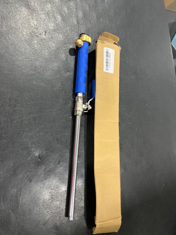 Photo 1 of High Pressure Power Washer wand, Hydro Jet Water Hose Nozzle,Watering Sprayer Cleaning Tool, Wand Lance for Gutter Patio Car Pet Window Glass Blue
