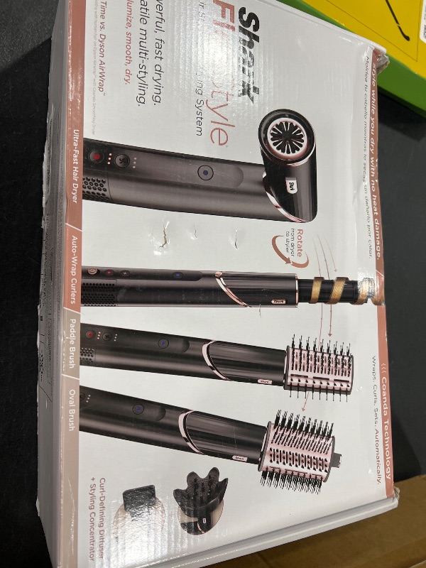 Photo 1 of Shark Hair Dryer | FlexStyle Hair Styling System | Portable & Powerful Blow Dryer Brush | Hair Curler & Volumizer | 6 Styling Tools Included | Best for All Hair Types | Black | HD440BK