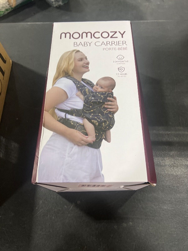 Photo 1 of Momcozy Baby Carrier - Ergonomic, Cozy and Lightweight Carrier for 7-44lbs, Effortless to Put On, Ideal for Hands-Free Parenting, Enhanced Lumbar Support, Purehug for Infant to Toddler, Black