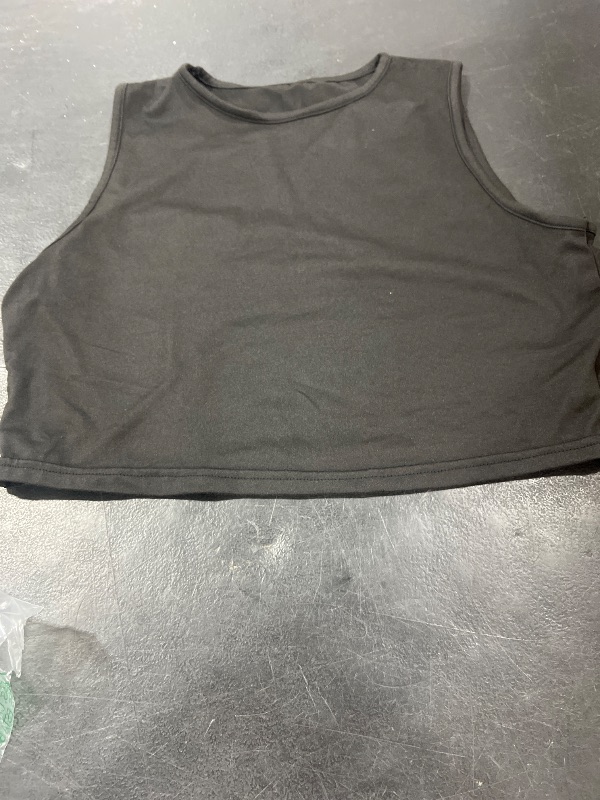 Photo 1 of  Sleeveless Crop Top for Women Going Out Bodycon Black Large