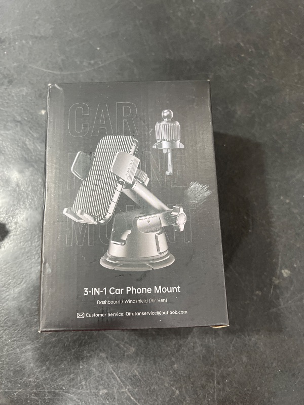 Photo 1 of Qifutan Dash Mounted Holders Phone Holders for Your Car Phone Mount for Car Windshield Dashboard Air Vent Universal Hands Free Automobile Cell Phone Holder Fit for iPhone Smartphone