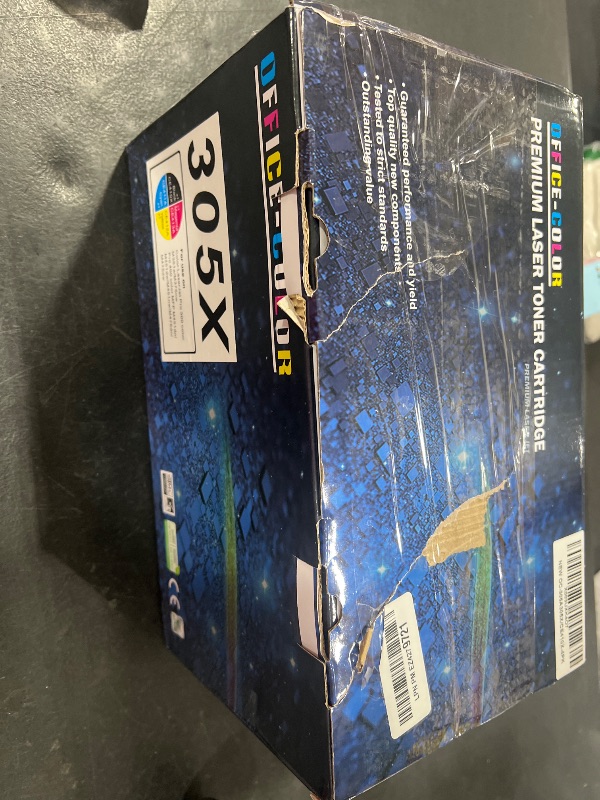 Photo 1 of 305A Black,Cyan,Magenta,Yellow Toner Cartridges 4 Pack for HP Laserjet Pro 400 Color M451dn M451nw M451dw MFP M475dw M475dn Pro 300 M375nw Toner