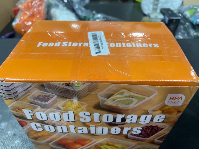 Photo 1 of 40 PCS Food Storage Containers with Lids Airtight (20 Containers & 20 Lids), Plastic Storage Meal Prep Container-Stackable 100% Leakproof & Microwave Organization and Storage Sets, Lunch Containers