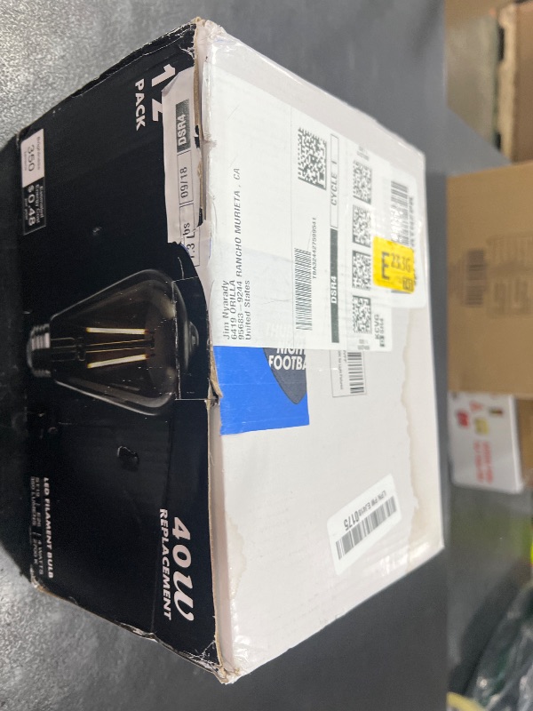 Photo 1 of winsaLED 12 Pack LED Edison Bulbs 40 Watts Equivalent, 4 Watt LED Vintage Light Bulb, 2700K Soft White ST19 Light Bulb, 350LM E26 Base for Light Fixtures, Non-Dimmable