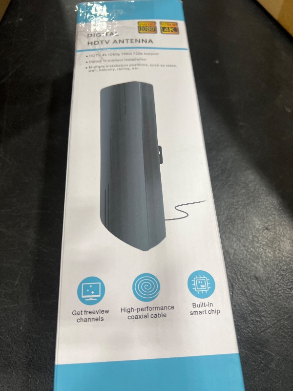 Photo 1 of 2025 Upgraded TV Antenna for Smart TV, 1800+ Miles Range Strongest for Local Channels with Amplifier Signal Booster, Waterproof Design, 33FT Coax Cable-Support 4K 1080p TV Antenna Indoor Ourdoor