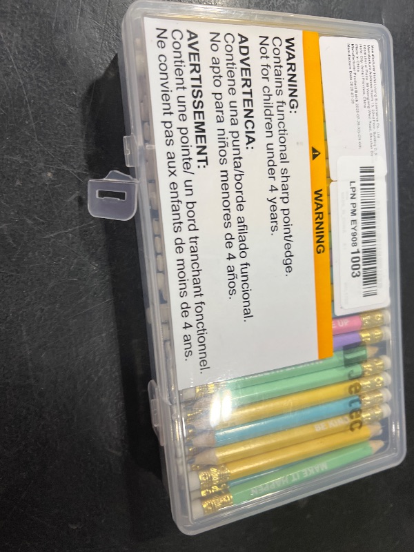 Photo 1 of Jetec 100 Pcs Mini Pencils Bulk Inspirational Golf Wooden Half Pencils with Eraser and Motivational Sayings Back to School Gifts for Kids Student Teacher First Day of School(Candy Color)