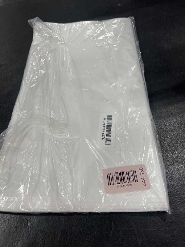 Photo 1 of Houseables Plastic Merchandise Shopping Bags, Retail Bag, 16”x18”, 100 Pack, 1.75 Mil Thick, Black & White, Die Cut Handles, Craft Fair Supplies, Store, Glossy, For Sales, Product, Favor, Boutique