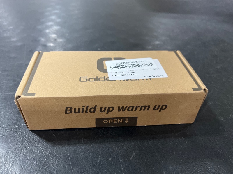 Photo 1 of goldenwarm 5 pcs Brushed Brass Cabinet Handles 3-3/4in Gold Drawer Pulls Cupboard Bathroom Handles 96mm Hole Centers - LS201GD96 Kitchen Cabinet Hardware 6in Overall Length