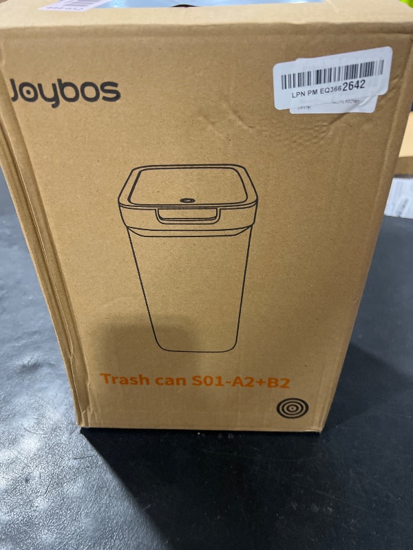 Photo 1 of MOPALL 2 Pack Bathroom Trash Can with Lid, 3.6Gal + 2.4Gal Garbage Can with Pop-Up Lid, Small Trash Can Dog Proof, Slim Trash Bin Waste Basket for Toilet, Office, Bedroom, Living Room, Kitchen (White)
