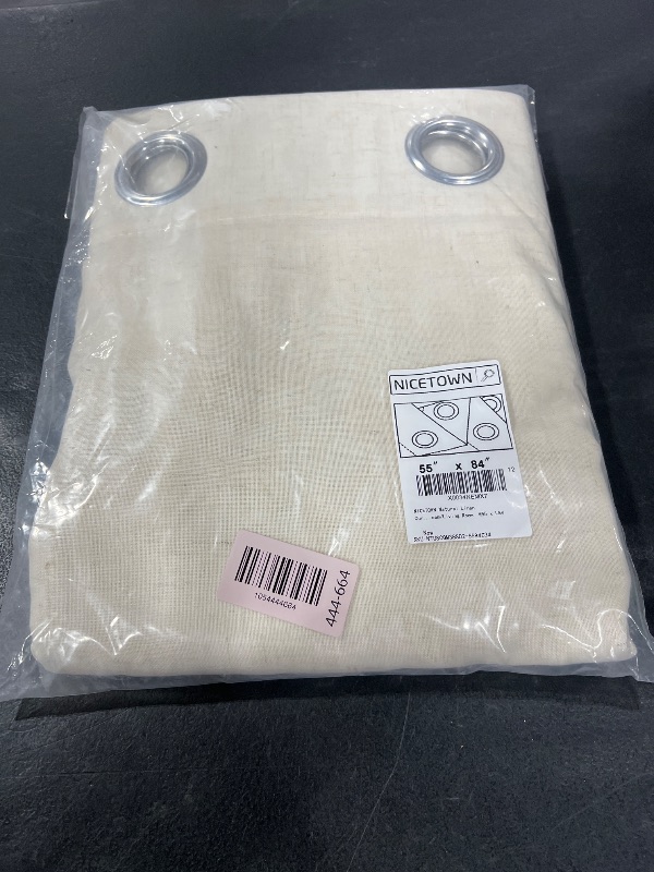 Photo 1 of NICETOWN Natural Linen Curtains 84 inch Long 2 Panels Set, Grommet Top Thick Linen Burlap Semi Sheer Vertical Drapes Privacy Assured with Light Filtering for Bedroom/Living Room, W55 x L84