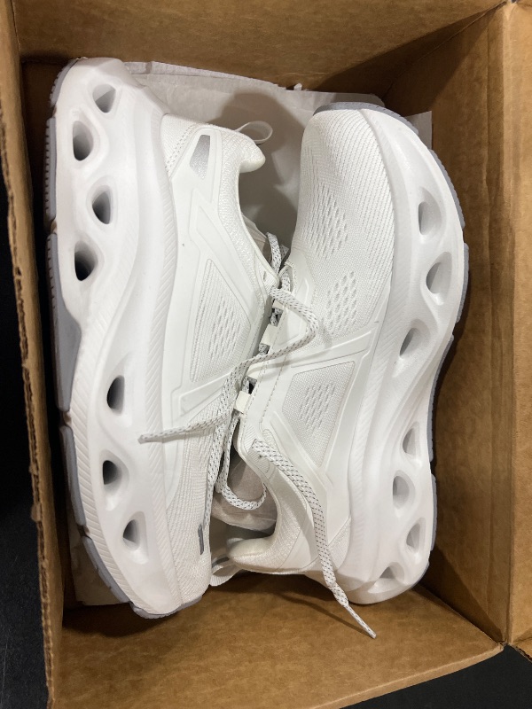 Photo 1 of NORTIV 8 Women's Comfortable Walking Shoes Running Tennis MovePropel Athletic Gym Workout Jogging Fashion Sneakers,Size 7.5,White,SNWS247W