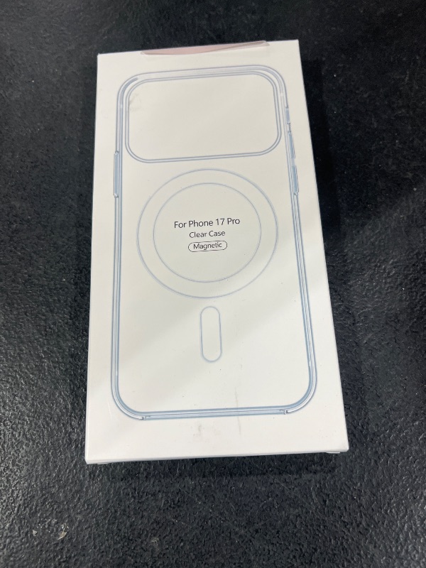 Photo 1 of amCase Clear Case for iPhone 17 Pro (6.3") | Compatible with MagSafe Accessories |Camera Cutout | Drop Protection | Ultra-Strong Magnetic | Support Wireless Charging
