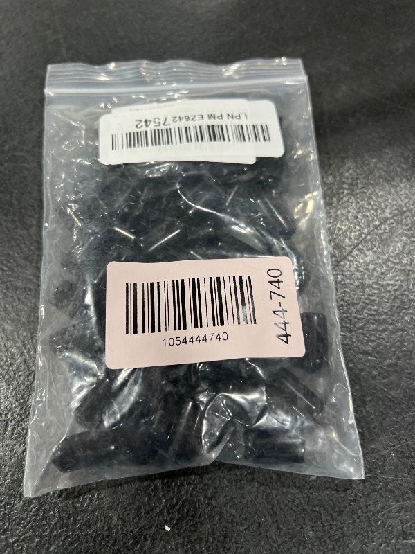 Photo 1 of Bonsicoky 60 Pcs Round Rubber End Caps, 5/16" (8mm) ID Vinyl Flexible Screw Thread Protectors Screw Bolt End Protectors for Metal Tubing Rod Bolt, Black