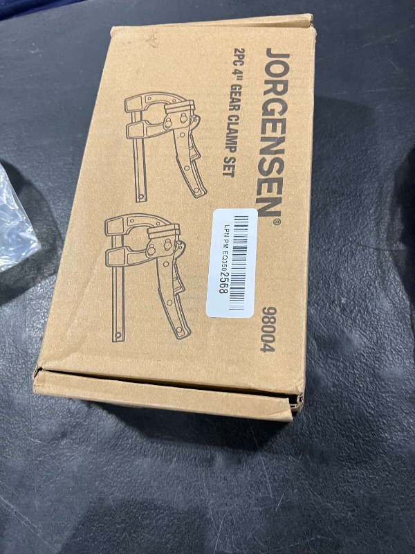 Photo 1 of Jorgensen 4-inch Bar Clamp Set, Bar Clamp for Woodworking, Quick Release Gear Clamp with 600 lbs Load Limit - 2 Pack