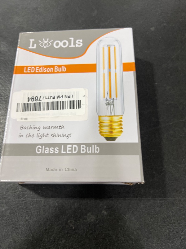 Photo 1 of T10 Led Bulb,Dimmable 6W Led Tubular Bulbs, Soft White 3000K, 60 Watt Incandescent Bulb Equivalent, 3000K Soft White, Clear Glass, E26 Base Lamp Bulb, for Cabinet Display Cabinet etc,3 Pack.