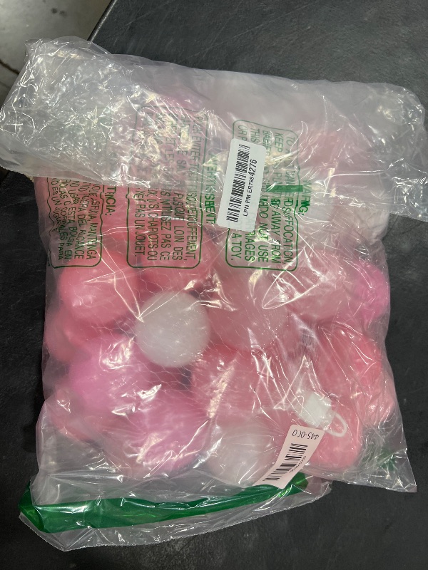 Photo 1 of GOGOSO Ball Pit Balls for Toddlers Kids Plastic Balls for Ball-Pit Playpen Pool Baby Pastel BPA-Free Non Toxic Pastel Crush Proof Bal Pink Light Pink White 50pcs