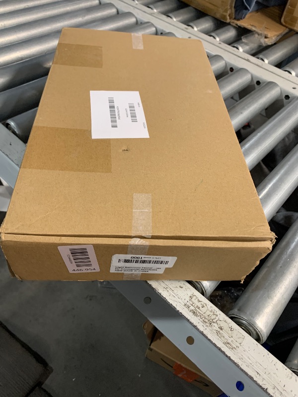 Photo 1 of ***(MISSING PARTS)***Kyatinsal LED Light Black Waterfall Bathroom Faucet 3 Holes - 8Inch Widespread Bathroom Sink Faucet | Two Handles Lavatory Vanity Sink Faucets with Pop-up Drain Assembly