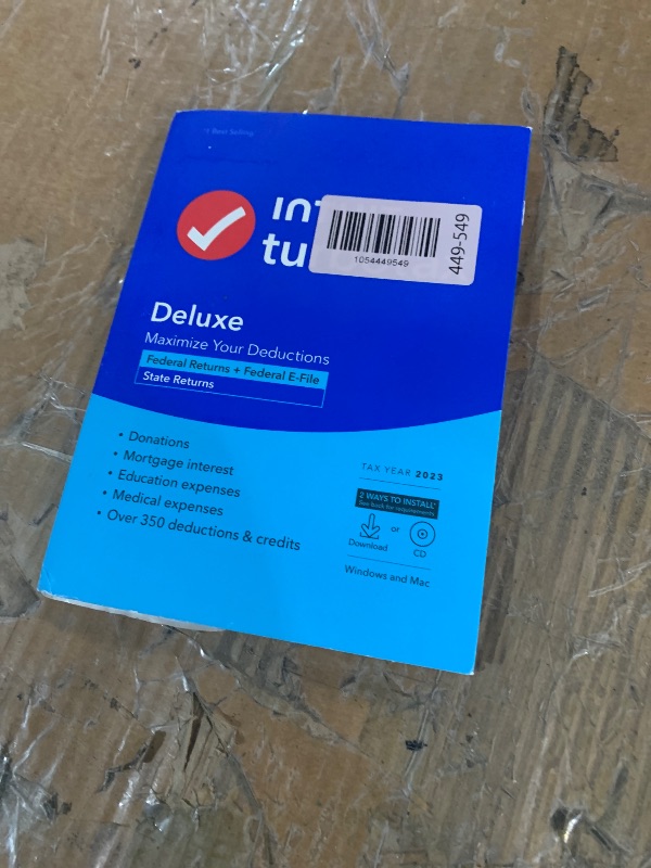 Photo 1 of [Old Version] TurboTax Deluxe 2023, Federal & State Tax Return [PC/Mac Disc]