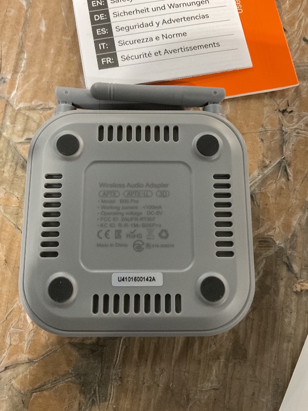 Photo 1 of [Upgraded] 1Mii Bluetooth 5.1 Receiver, Long Range HiFi Bluetooth Audio Adapter w/ 3D Surround aptX HD Low Latency, Optical RCA AUX 3.5mm Coaxial for Home Stereo System - B06Pro Grey