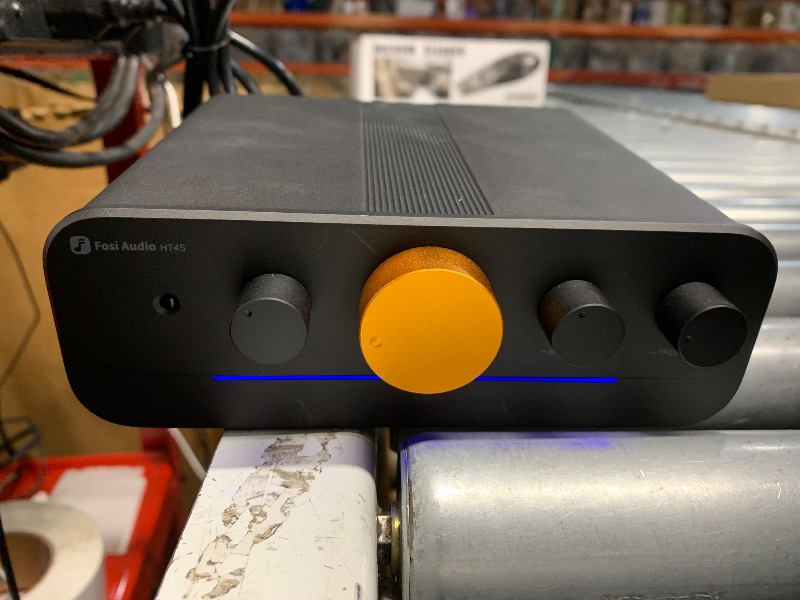 Photo 1 of ***TESTED FOR POWER ONLY***Fosi Audio HT4S Bluetooth Amplifier for Outdoor Speakers, 4 Channel Power Amp for Home Theater, Outdoor Gathering, 4.1/5.0 Ch Stereo Home Audio Receiver, Supports AUX/Optical Input with Remote Control