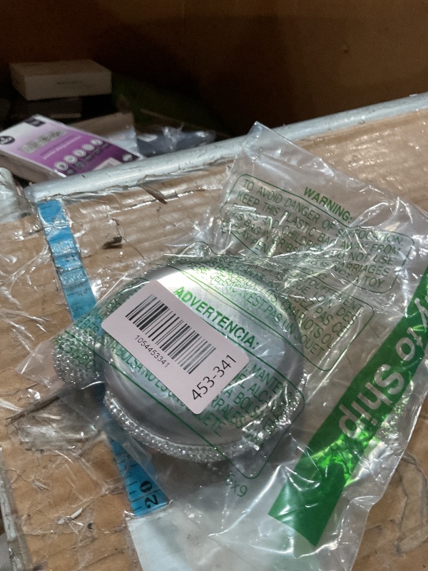 Photo 1 of (MISSING FUNNEL) INTOR Hip Liquor Flask for Women, Leakproof Wine Flasks 304 Stainless Steel Rhinestone Portable Flask with Funnel, Women Girls Bling Gift(Silver/5oz)